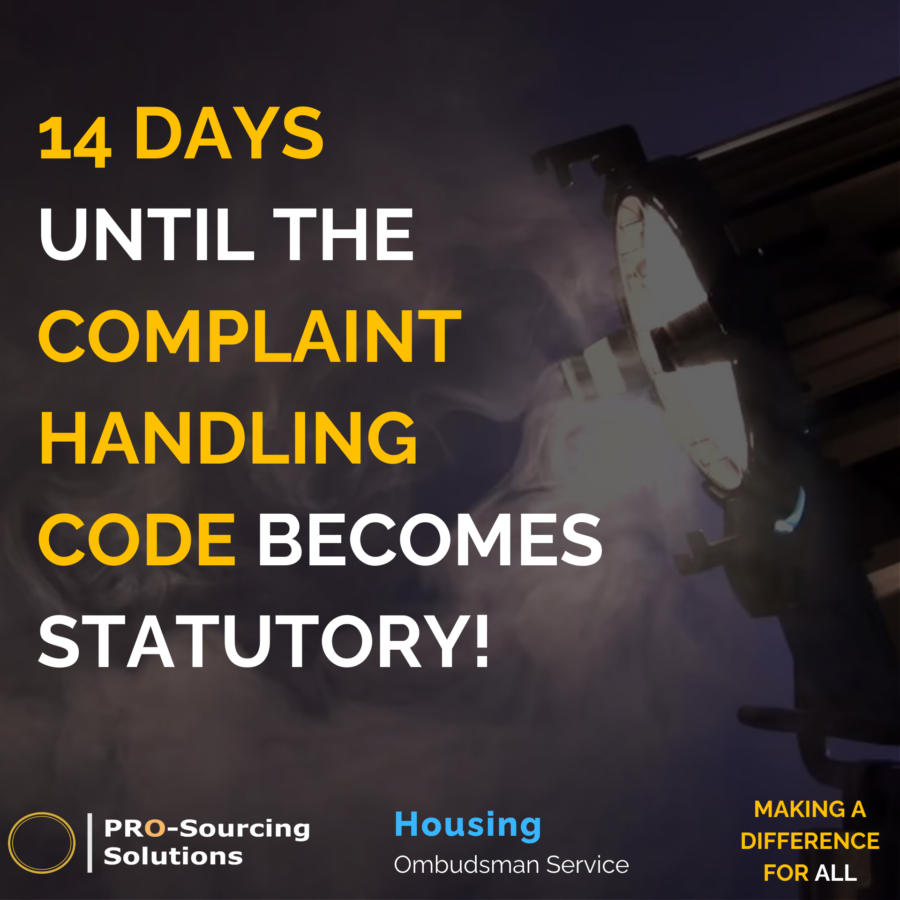 14 Days Until the Housing Ombudsman’s Complaint Code Becomes Statutory